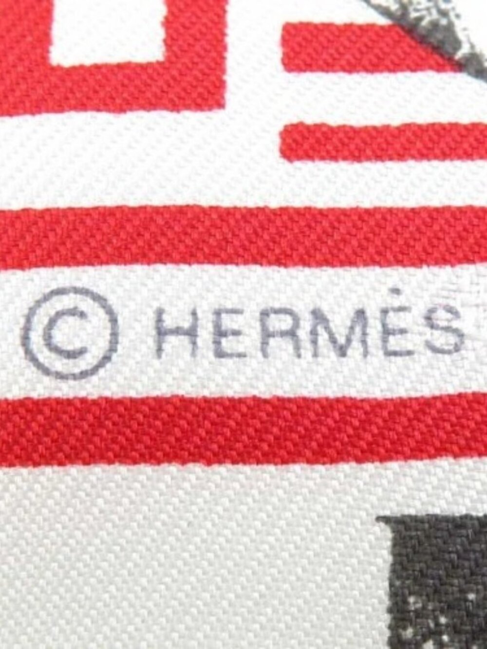 Auth HERMES Twilly Scarf White/Multicolor Silk - e60781g - Picture 6 of 7